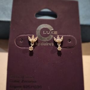 Gold Cubic Zirconia Earrings